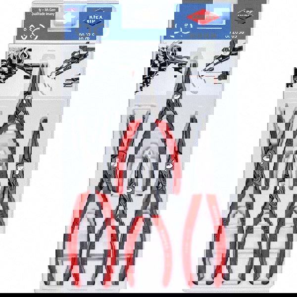 Plier Sets; Set Type: Internal Ring Pliers ; Container Type: Plastic Tray ; Overall Length: 5-1/2 in; 7-1/4 in ; Handle Material: Non-Slip Plastic